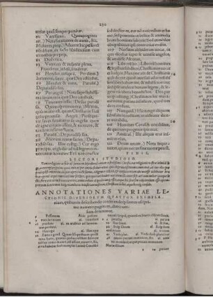 Annotationes variae lectionis diversorvm