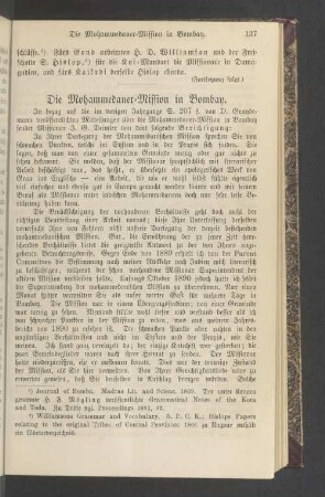 Die Mohammedaner-Mission in Bombay