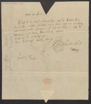 Brief an B. Schott's Söhne : 30.11.1843