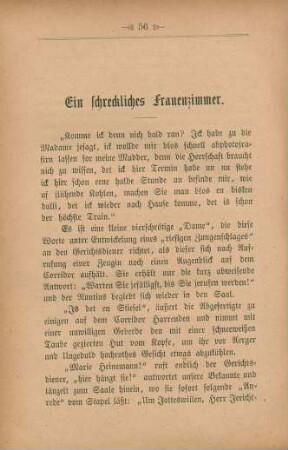 Ein schreckliches Frauenzimmer