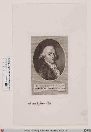 Bildnis Johann Christian Stark d. Ä.