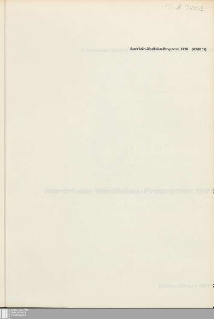 Nordrhein-Westfalen-Programm 1975