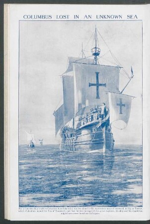 Tafel: Columbus lost in an unknown sea