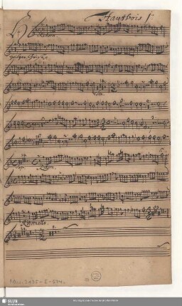 Hautbois 1[m]o. [transp.]