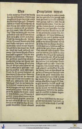 Die vorred in das buoch der zwölff propheten