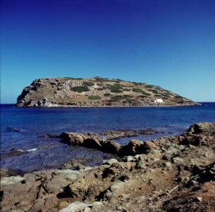 Blick vom Festland zur Insel Mochlos