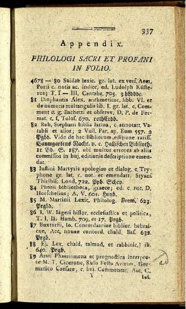 Philologi Sacri Et Profani.