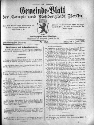 1901,22: No. 22, 2. Juni 1901