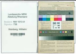 Entnazifizierung Wilhelm Weinberg , geb. 28.04.1896 (Schlosser)