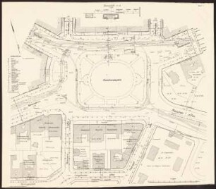 Reichskanzlerplatz, Berlin-Charlottenburg: Situationsplan 1:500