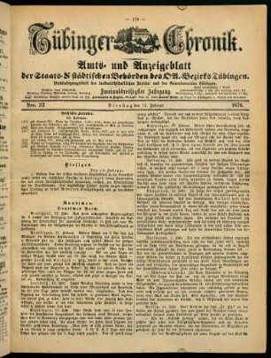 125-144, 15. Februar (Nro. 32) - 20. Februar (Nro. 36)