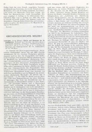 Kirchengeschichte: Neuzeit