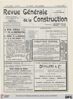 No. 107 (5 Avril 1908)