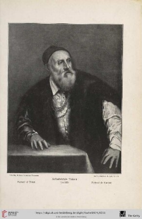 Tafel: Selbstbildnis Tizians