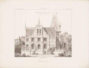 Wohnhaus für zwei Familien, Oberschwaben: Ansicht (aus: Architektonisches Skizzenbuch, H. 96/2, 1869)