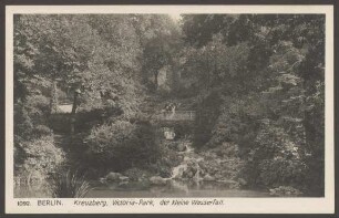 Ansichtskarte Kreuzberg, der kleine Wasserfall im Viktoriapark