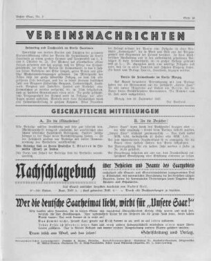Geschäftliche Mitteilungen.