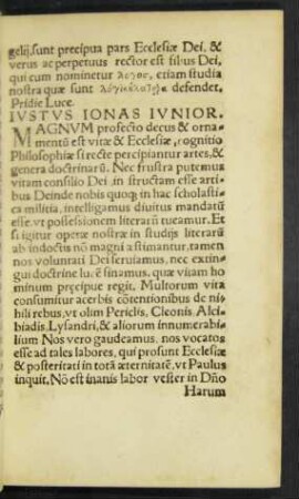 Iustus Ionas Iunior.