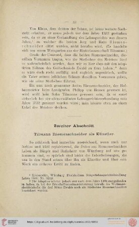 Zweiter Abschnitt: Tilmann Riemenschneider als Künstler
