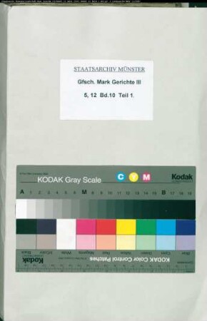 Belege zum Hypothekenbuch ("Scrinium") der Stadt Lüdenscheid Bd. 10