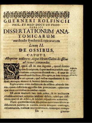 Liber II. De Ossibus