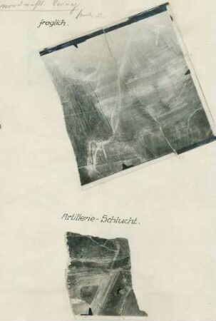 Fotos des Geländes nordwestlich von Cernay und der "Artillerie-Schlucht" (Luftbilder)