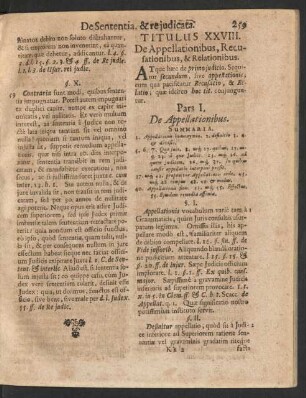 Titulus XXVIII. De Appellationibus, Recusationibus, & Relationibus