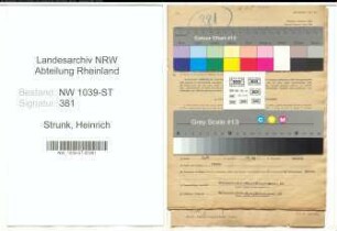 Entnazifizierung Heinrich Strunk , geb. 28.04.1905 (Einzelhaendler)