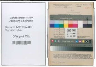 Entnazifizierung Otto Offergeld , geb. 29.03.1897 (Sprengmeister)