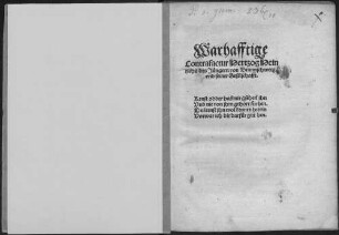 Warhafftige Contrafactur Hertzog Heinrichs des Jüngern von Braunschweig, vnd seine Geselschafft