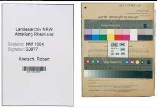 Entnazifizierung Robert Knetsch , geb. 05.04.1894 ()