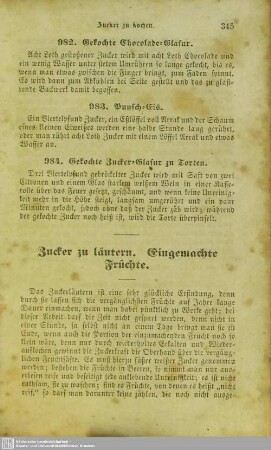 Zucker zu läutern. Eingemachte Früchte