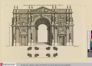 Dessein d'un Arc de Triomphe de l'Invention du Sr. Marot