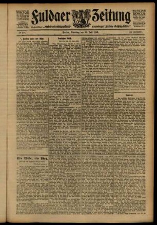 Ausgabe vom Dienstag, den 31. Juli 1906.