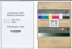 Entnazifizierung Josef Kleinewegen , geb. 03.05.1908 (Betriebstechniker)