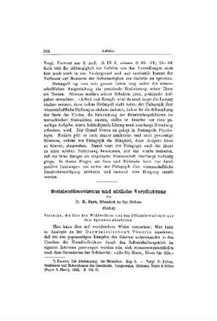 Sozialeudämonismus und sittliche Verpflichtung : (Schluß)