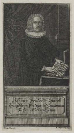 Bildnis des Johann Friederich Starck