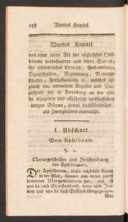 Viertes Kapitel von einer ieden Art der nüzlichsten Obstbäume ...