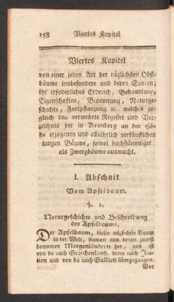 Viertes Kapitel von einer ieden Art der nüzlichsten Obstbäume ...