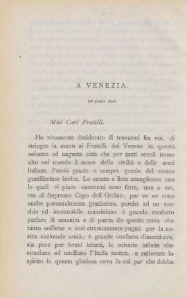 A Venezia.