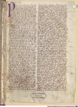 Aegydii de Columna commentarius in librum de causis (Aristoteli et aliis tributum) [u.a.] - BSB Clm 14416