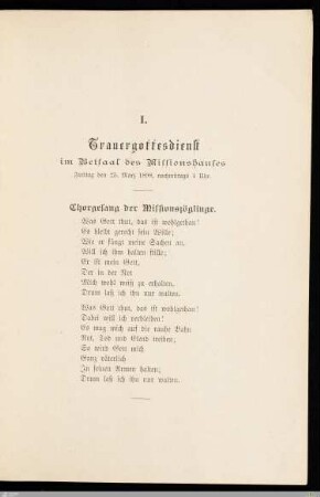 Trauergottesdienst