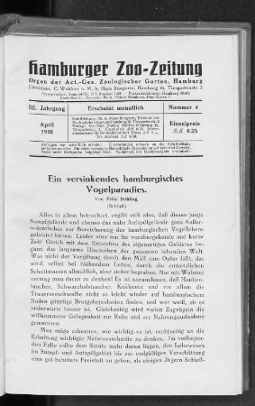 Nummer 4 : April 1930