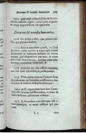 Decorum & venusta humanitas.