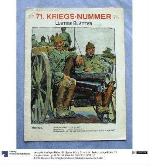 Lustige Blätter. 71. Kriegsnummer. Jg. 30, No. 50
