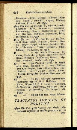 Tractatus Juridici Et Politici.
