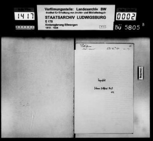 Auswanderungen, Degenfeld