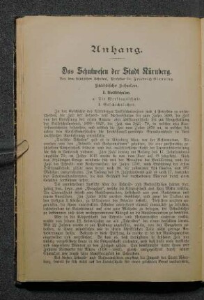I. Volksschulen.