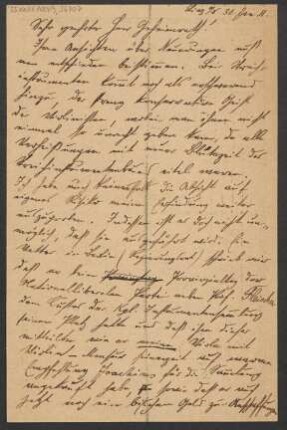 Brief an Ludwig Strecker <senior> an B. Schott's Söhne : 30.01.1911