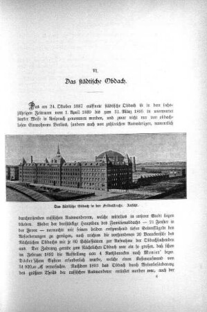 VI. Das städtische Obdach